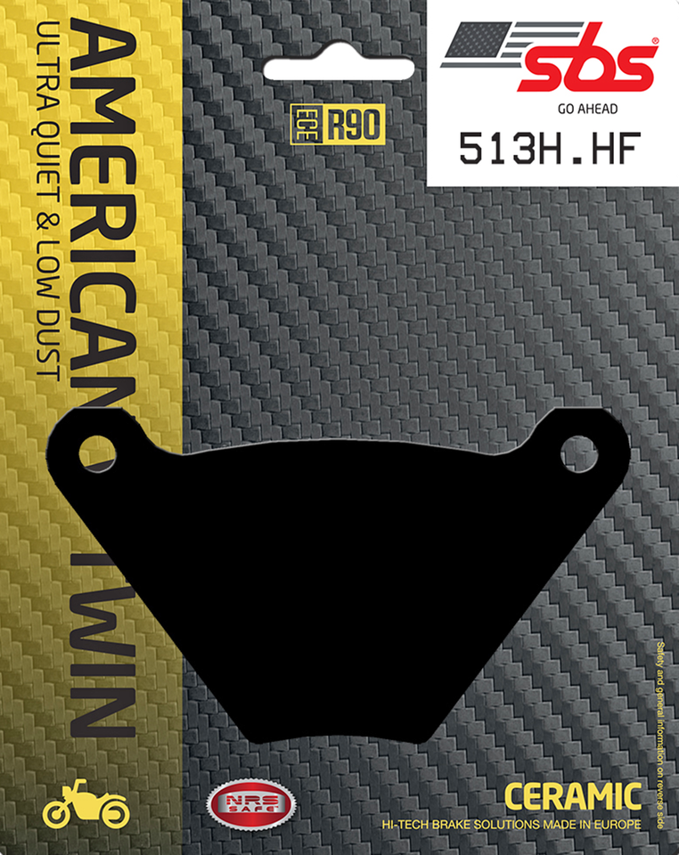 SBS FRONT DISC BRAKE PADS | Adventure Touring | Challenger | EV | FTR | Pursuit | RH Sportster | Touring