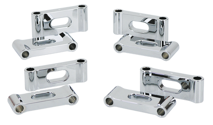 CHROME "TRAPDOOR" FRONT FENDER SPACERS | Dyna | FX | Softail
