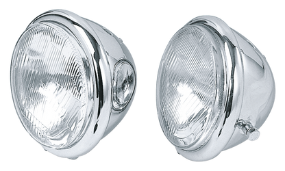 5 1/2" CHROME BATES STYLE HEADLIGHTS