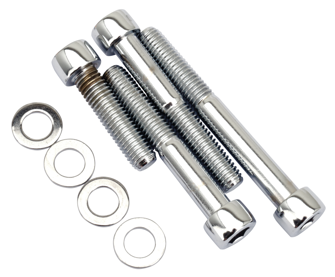 CHROME SOCKET HEAD CALIPER MOUNTING SCREW KITS | Dyna | FXR | Softail | Sportster | Touring | V-Rod