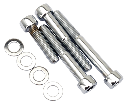 CHROME SOCKET HEAD CALIPER MOUNTING SCREW KITS | Dyna | FXR | Softail | Sportster | Touring | V-Rod