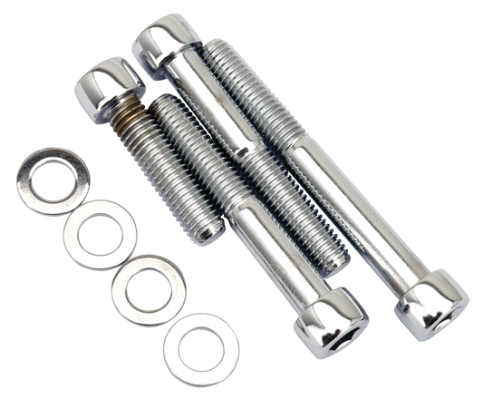 CHROME SOCKET HEAD CALIPER MOUNTING SCREW KITS | Dyna | FXR | Softail | Sportster | Touring | V-Rod