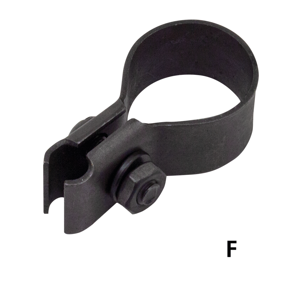 CONTROL CABLE CLAMPS FOR VINTAGE MODELS - Front brake cable clip, 1936-1948 Big Twin, 1936-1948 WL, parkerized, Samwel (OEM 4162-36, 9968) | 45"  |  Big Twin  |  KH  |  KR  |  Servi-Car  |  Sportster  |  XA