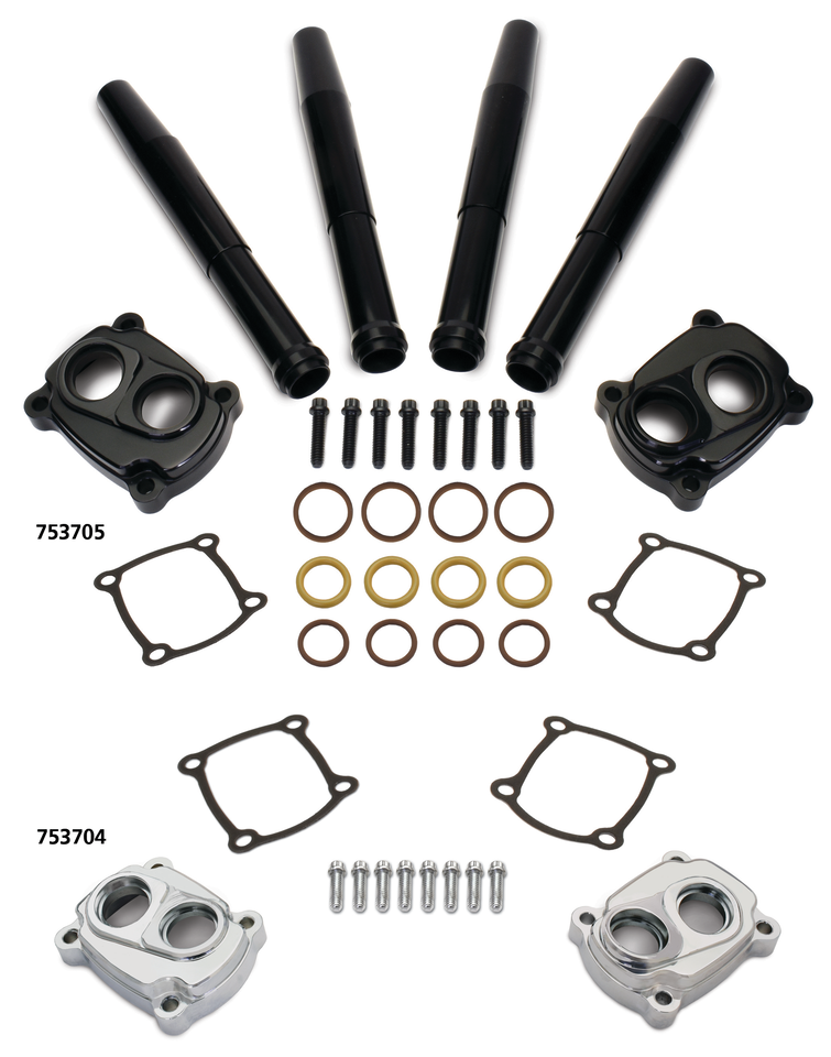JIMS LOW PROFILE TAPPET COVERS FOR MILWAUKEE EIGHT | Softail | Touring | Trike