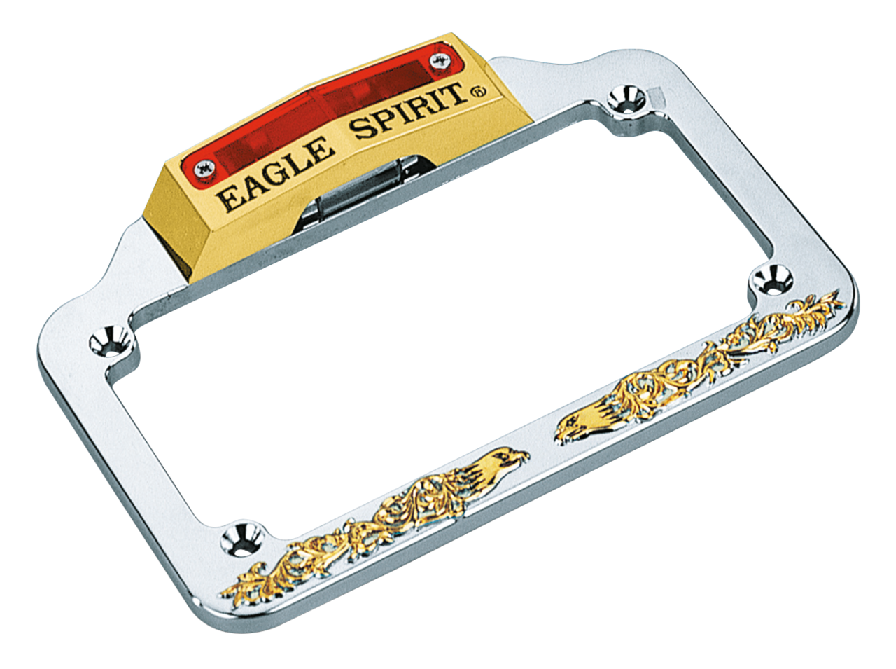 EAGLE SPIRIT LICENSE PLATE FRAME WITH LIGHT