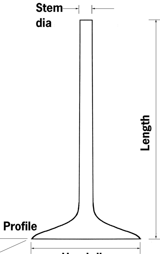 PRECISION MACHINING BLANK STEM OVERSIZE VALVES