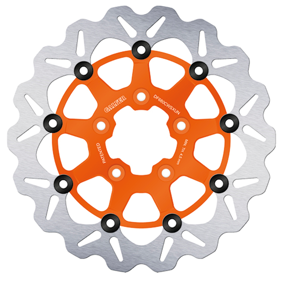 GALFER "BIG WAVE" FLOATING DISC BRAKE ROTORS | Dyna | Softail | Sportster | Touring