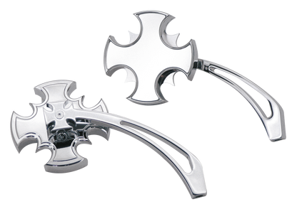 CROSS BLADE MIRROR SET WITH CUT-OUT ARM