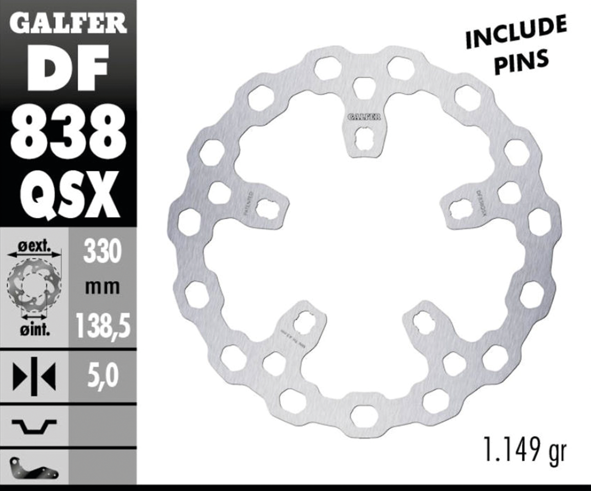 GALFER "BIG CUBIQ" DISC BRAKE ROTORS | Dyna | Softail | Sportster | Touring | V-Rod