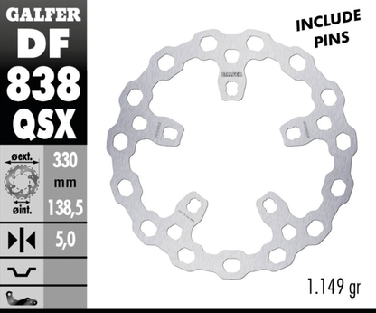 GALFER "BIG CUBIQ" DISC BRAKE ROTORS | Dyna | Softail | Sportster | Touring | V-Rod