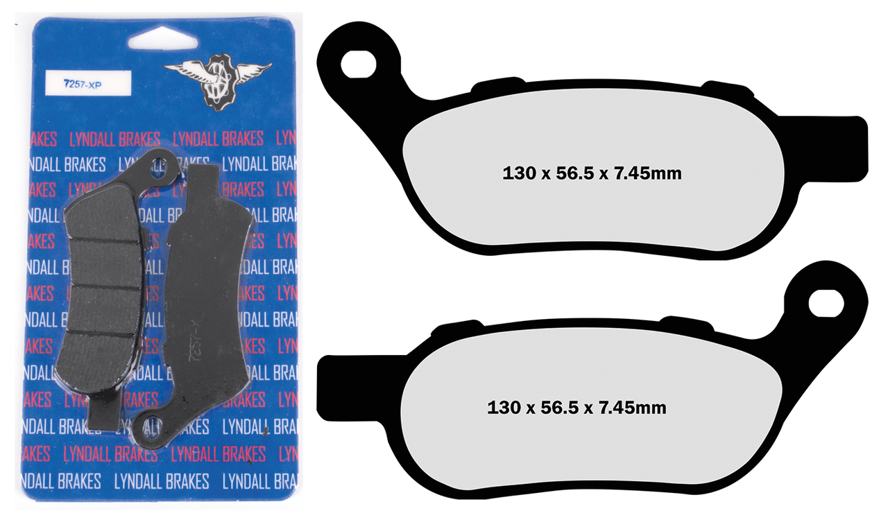 LYNDALL BRAKE PAD SETS, REAR | Dyna | FXR | Softail | Sportster