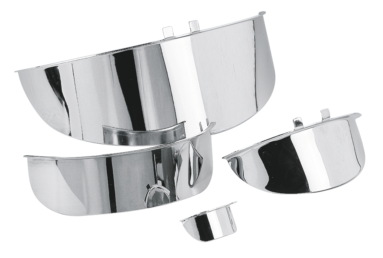 LIGHT VISORS - Light visor for Bullet lights (OEM 67785-78T)

Beautifully chrome plated visors in all popular sizes. Give your lights that ‘distinctive' look. Easy to install, sold each.