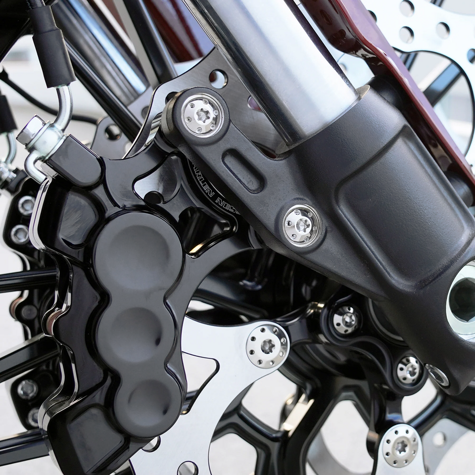 ARLEN NESS TITANIUM BRAKE CALIPER BOLTS | Dyna | Softail | Sportster | Touring